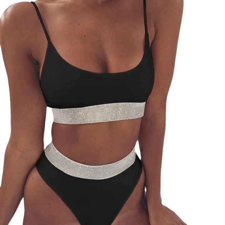 Damen Sportliches Bikini-Set mit hochgeschnittenem Unterteil und breitem elastischen Bund Echo Archiv