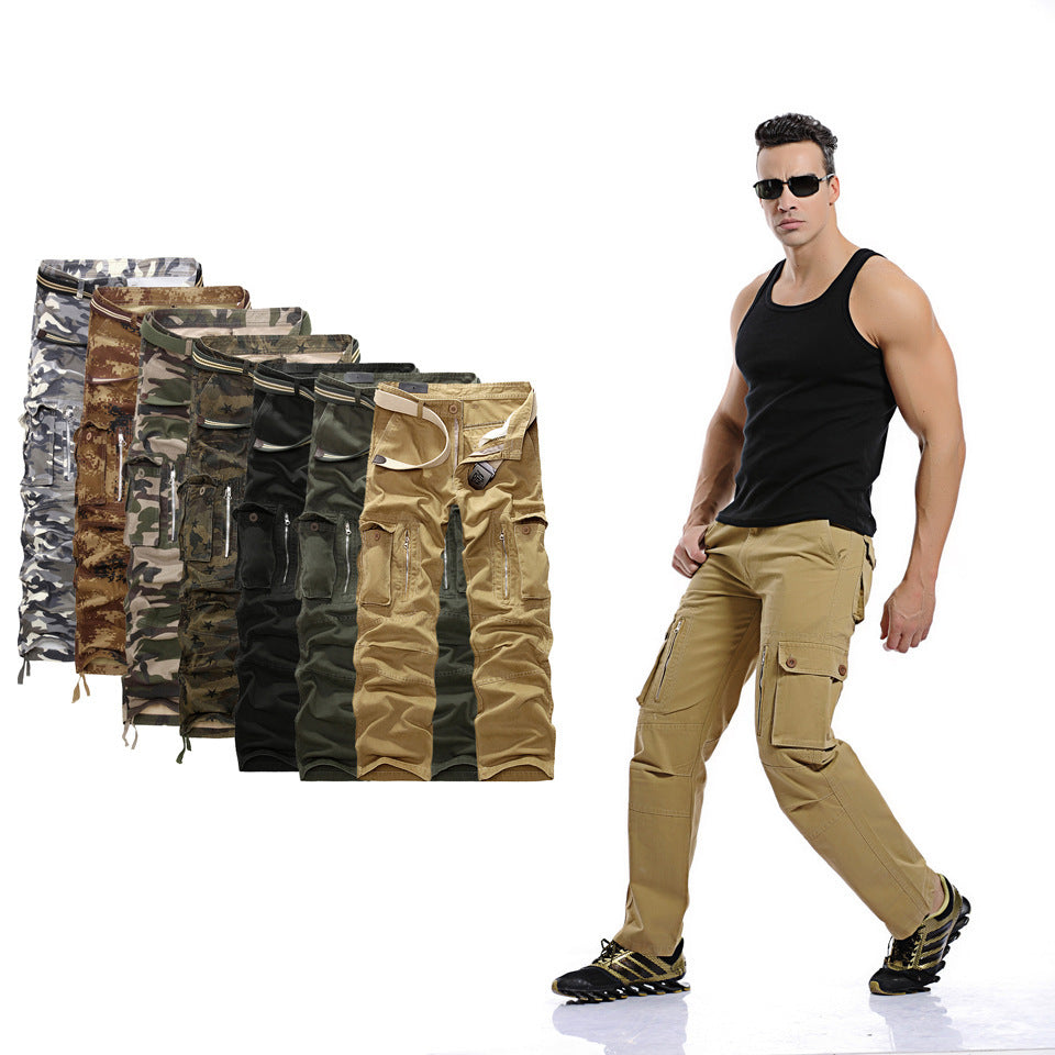 Herren Cargo-Hose mit praktischen Reißverschlusstaschen und elastischem Bund Echoarchiv