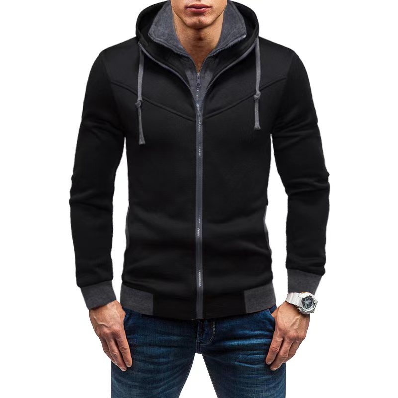 Herren sportlicher Kapuzenpullover mit modischem Schnitt und praktischen Reißverschlusstaschen Echoarchiv