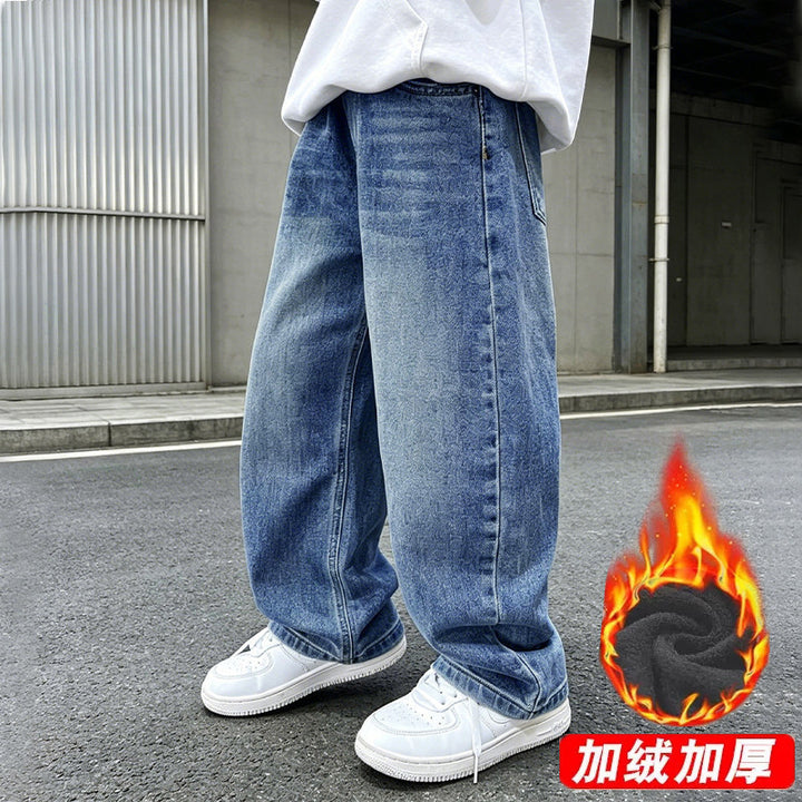Damen weite Jeanshose mit elastischem Bund und modischem Schnitt Echo Archiv