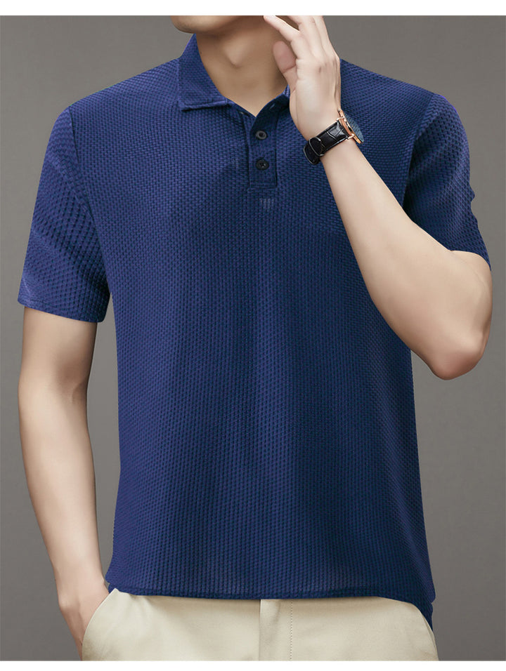 Herren Struktur Polo Shirt Echoarchiv
