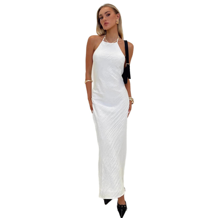 Damen Maxikleid mit elegantem Halsauschnitt und figurformendem Schnitt Echo Archiv