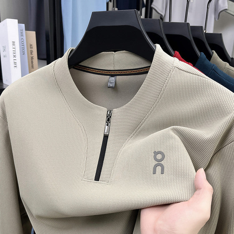 Herren funktioneller Pullover mit Reißverschluss und innovativem Design Echoarchiv