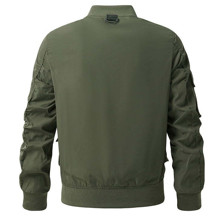 Herren nan leichte Multitaschen-Bomberjacke im Pilotstil mit taktischen Schnallen, wasserabweisendem Nylon und elastischem Bund Echo Archiv