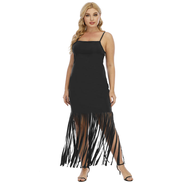 Damen Maxikleid mit fransigem Design Echo Archiv