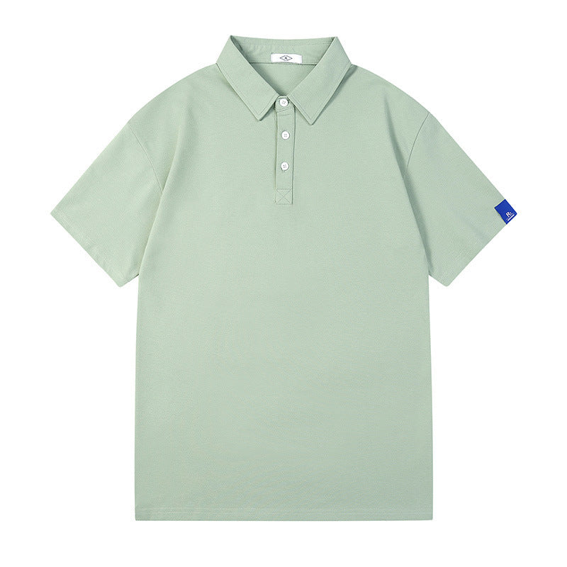 Herren atmungsaktives Poloshirt mit knopfverzierten Details Echoarchiv