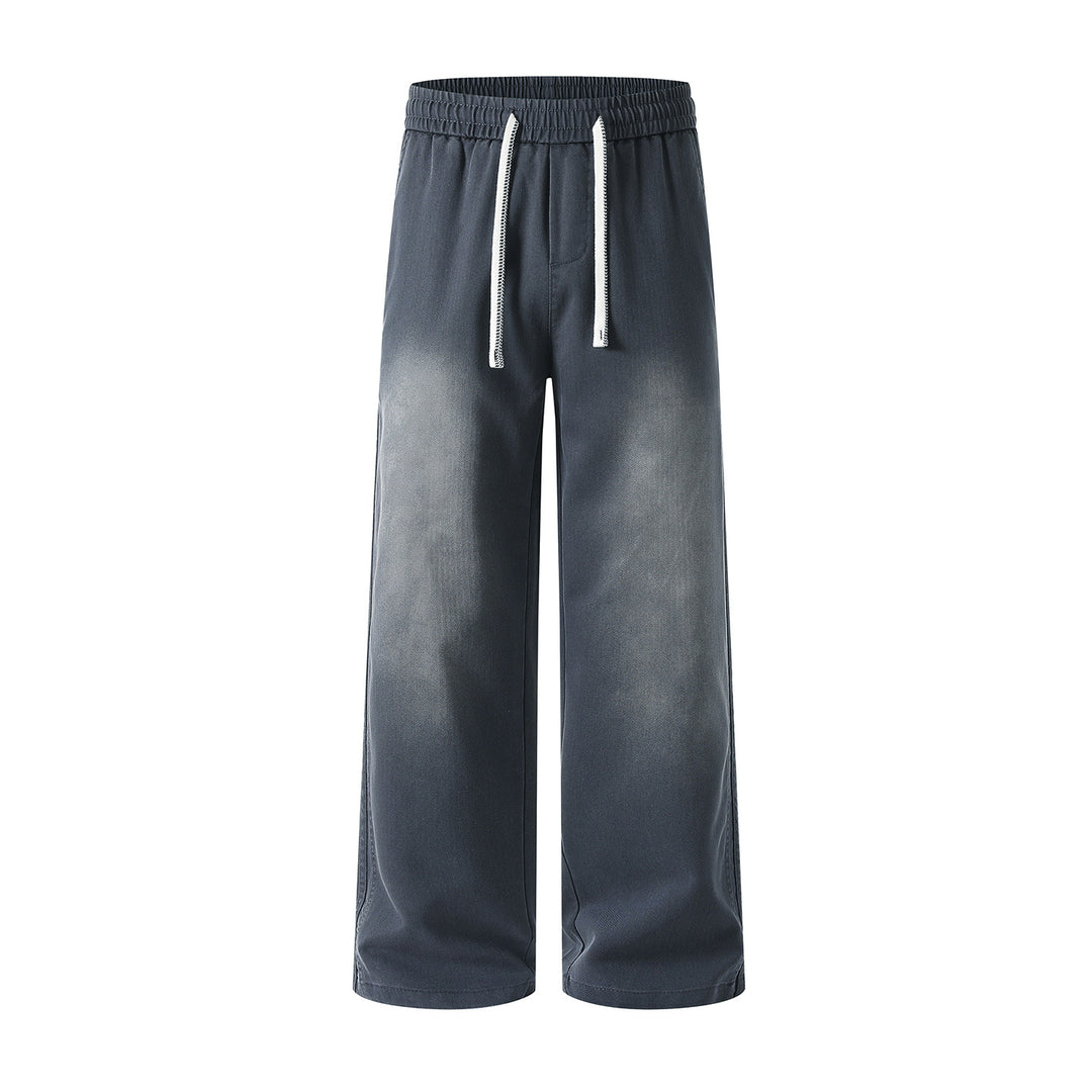 Damen weite Freizeithose mit elastischem Bund und Kordelzug Echoarchiv