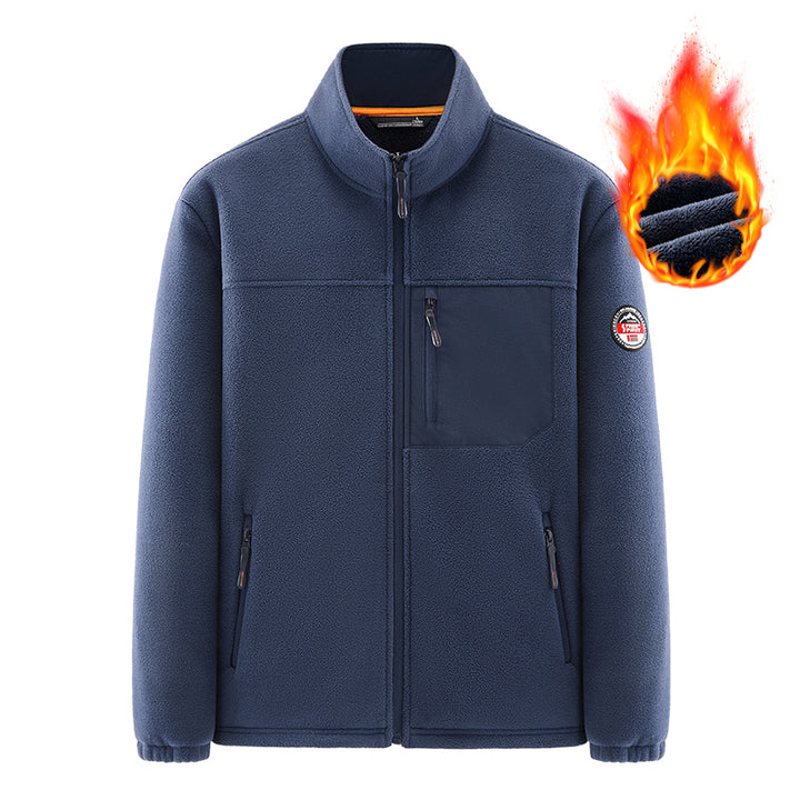 Herren Wärmende Fleecejacke mit hohem Kragen – Taviero