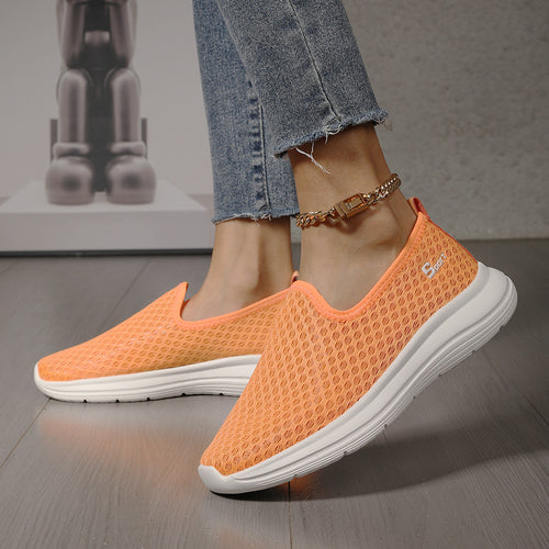 Damen nan ultraleichter Strick-Schlupfschuh mit nahtlosem Obermaterial, gepolsterter Komfortsohle und flexibler Laufsohle Echo Archiv