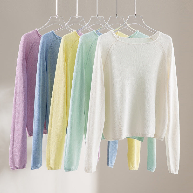 Damen Feinstrickpullover mit Raglanärmeln und weiter Passform Echo Archiv