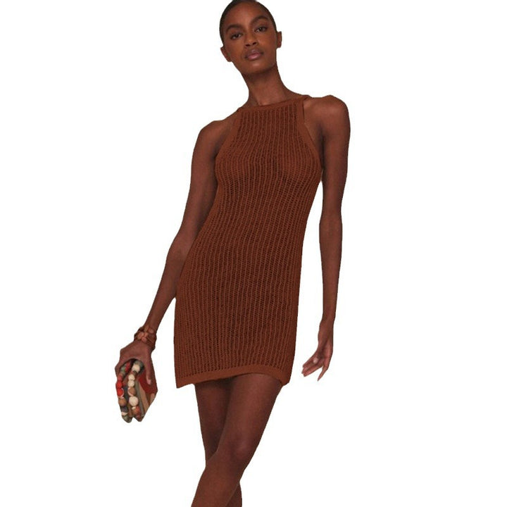 Damen lässiges Häkelkleid im minimalistischen Stil Echo Archiv