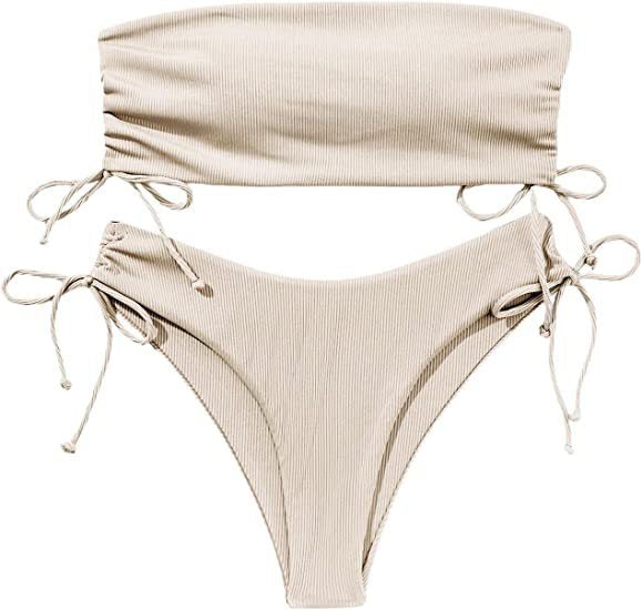 Damen Bandeau-Bikini mit Raffung Echo Archiv