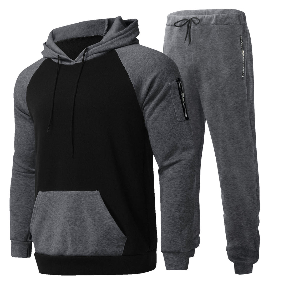 Herren Sportliches Hoodie- und Jogginghose-Set mit atmungsaktiver Struktur Echoarchiv