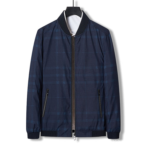 Herren modische und funktionale Jacke mit Check-Muster Echoarchiv