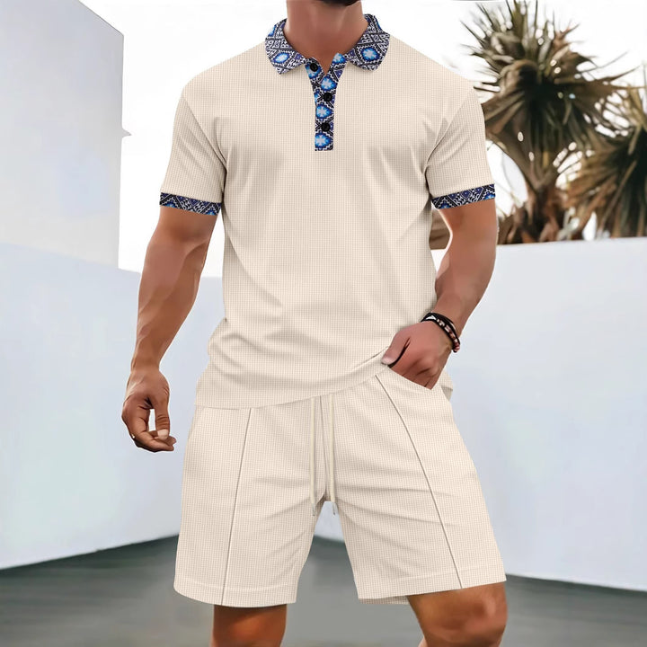 Herren Polohemd und Shorts Set Echoarchiv