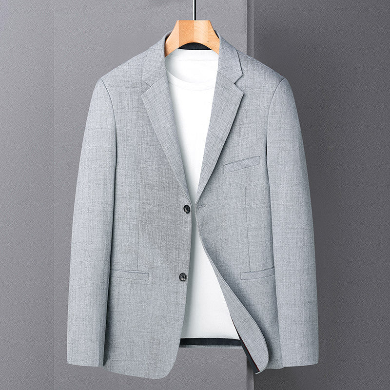 Herren Leichtes Leinenoptik-Sakko mit Notch-Revers und ungefütterter Konstruktion Echo Archiv