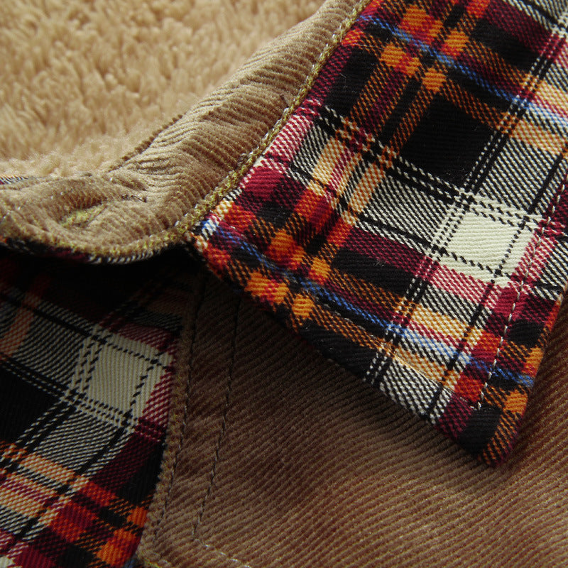 Herren Flanell-Hemdjacke mit Teddy-Futter Echo Archiv