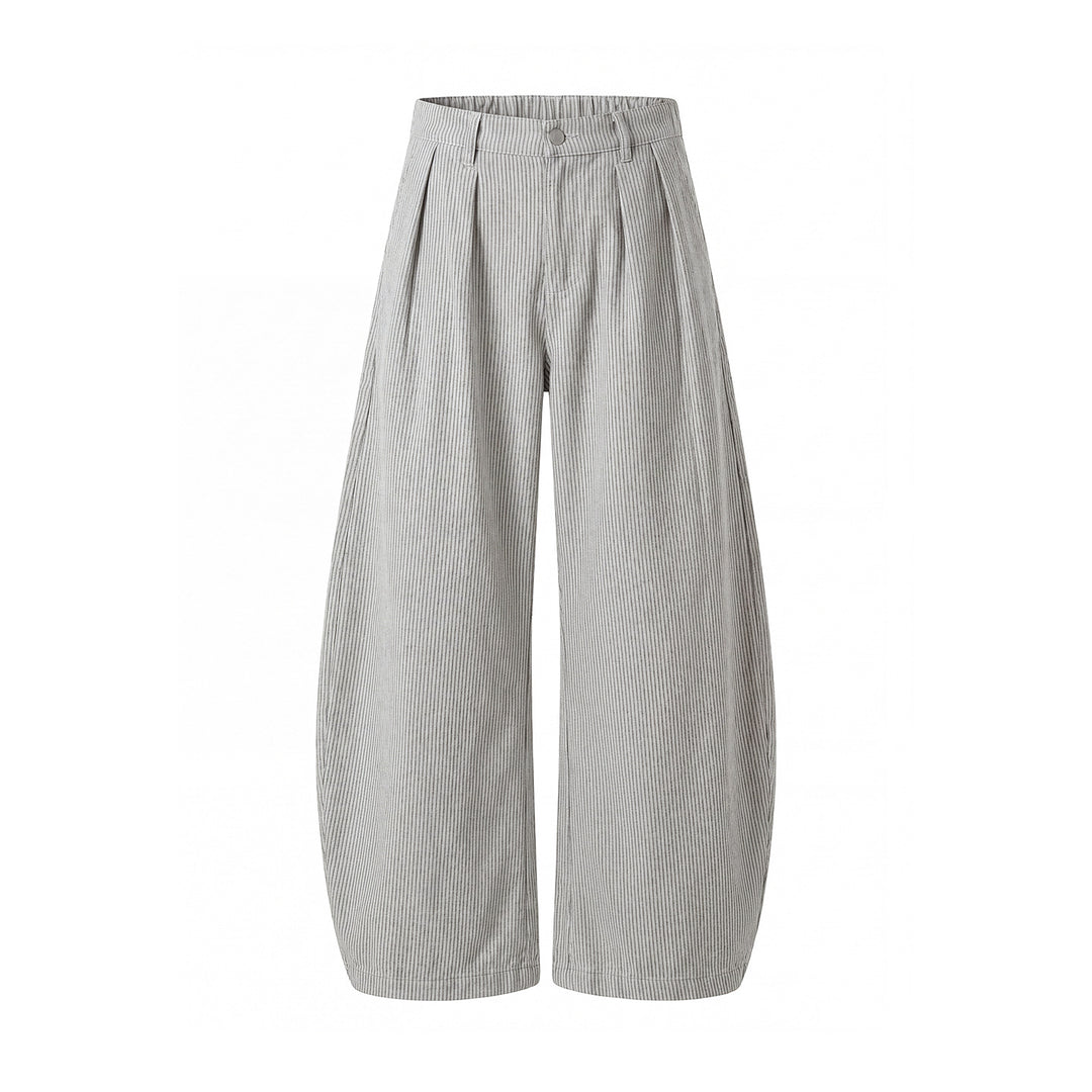 Damen Weite High‑Waist Culotte‑Hose mit Kellerfalten und ballonförmiger Silhouette Echo Archiv