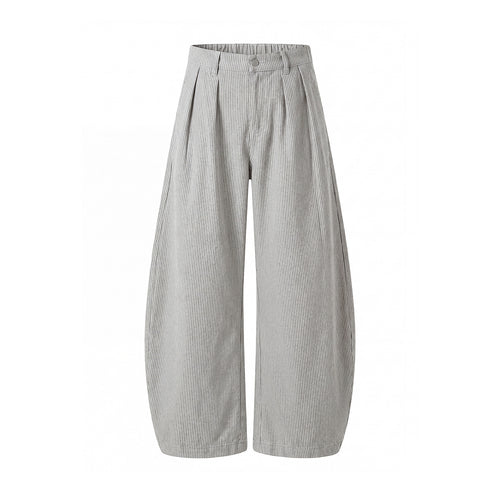 Damen Weite High‑Waist Culotte‑Hose mit Kellerfalten und ballonförmiger Silhouette Echo Archiv