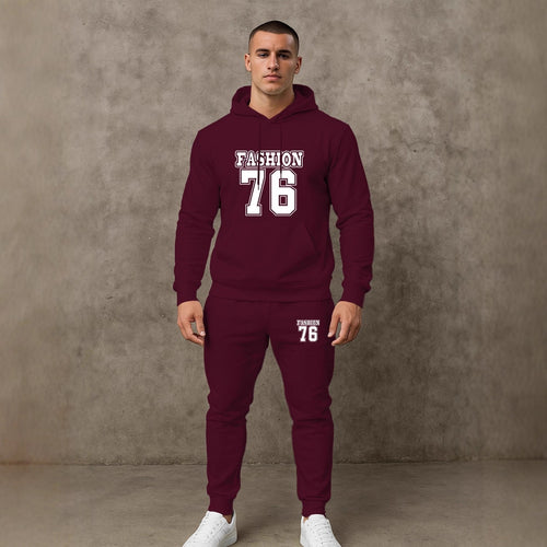 Herren Freizeit Hoodie und Jogginghose Set Echoarchiv