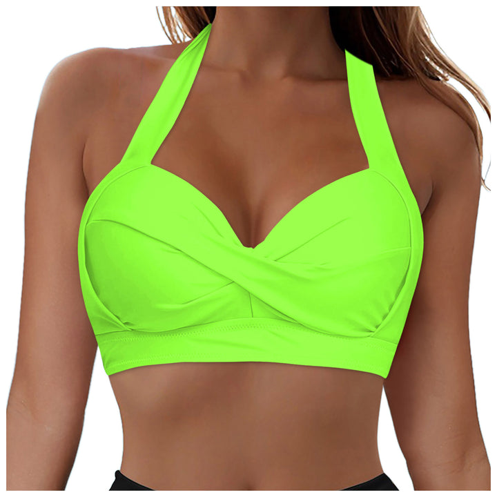 Damen Modisches Bikinioberteil mit Wickeldesign Echo Archiv