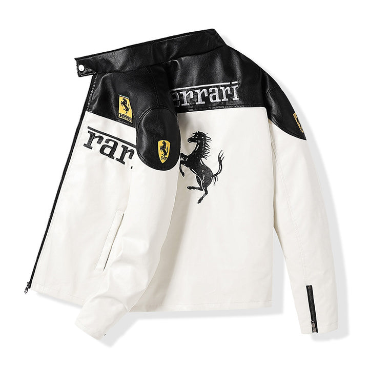 Herren Motorsport Lederjacke Echo Archiv