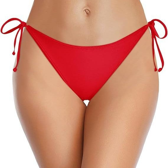 Damen Hochgeschnittenes Bikini-Höschen mit seitlichen Bindebändern Echo Archiv