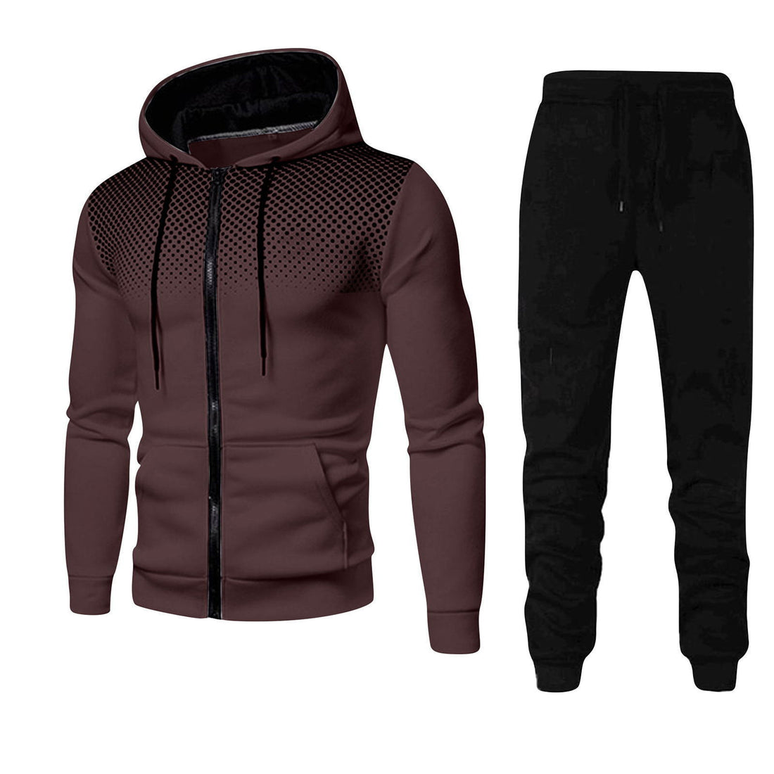 Herren Kapuzenjacke und Jogginghose Set – Cavarno