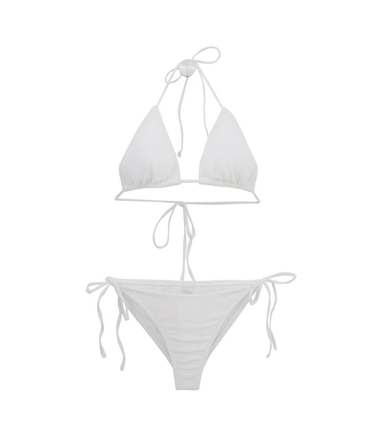 Damen Triangel-Bikini-Set mit verstellbaren Trägern und dekorativem Knoten Echo Archiv