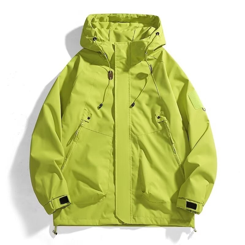 Herren Urbaner Utility-Softshellparka mit Kordelzug, Velcro-Ärmeln und verdeckten Reißverschlüssen Echo Archiv