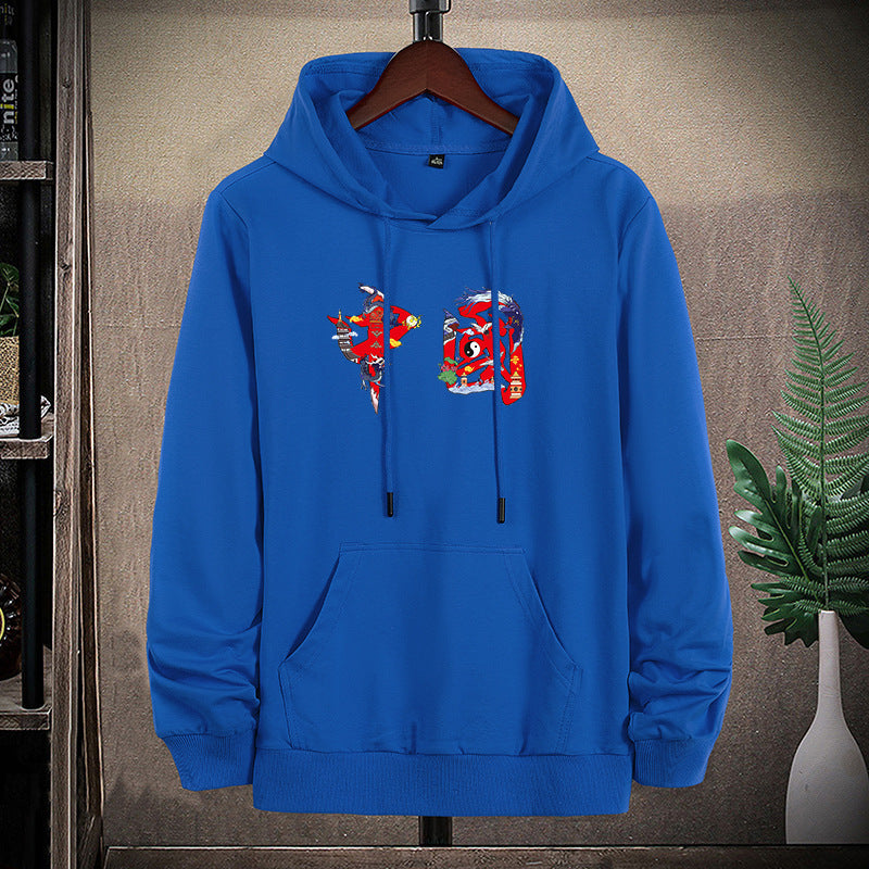 Unisex Kapuzen-Sweatshirt mit Kängurutasche und auffälligem Grafikprint Echo Archiv