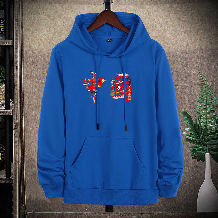 Unisex Kapuzen-Sweatshirt mit Kängurutasche und auffälligem Grafikprint Echo Archiv