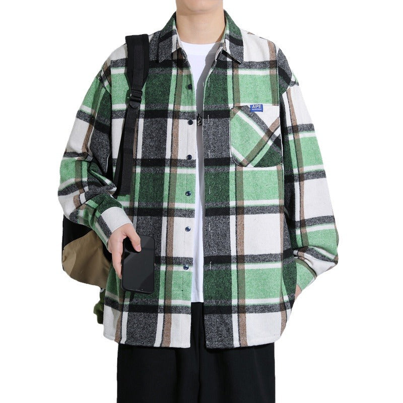 Herren Karierte Flanelljacke Echoarchiv