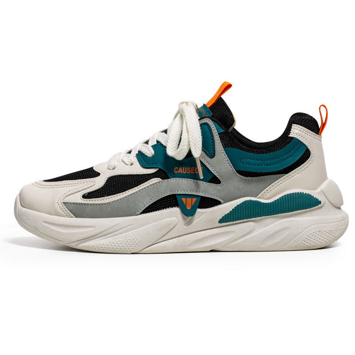 Herren Retro-Performance Street‑Sneaker mit mehrschichtiger Sohlentechnik und atmungsaktivem Mesh Echoarchiv