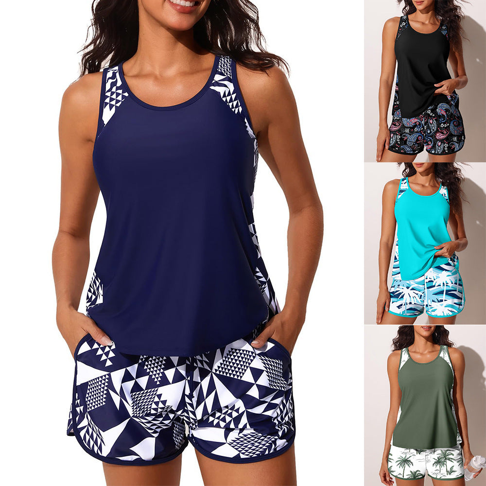 Damen Sportliches Oberteil und Shorts-Set Echo Archiv