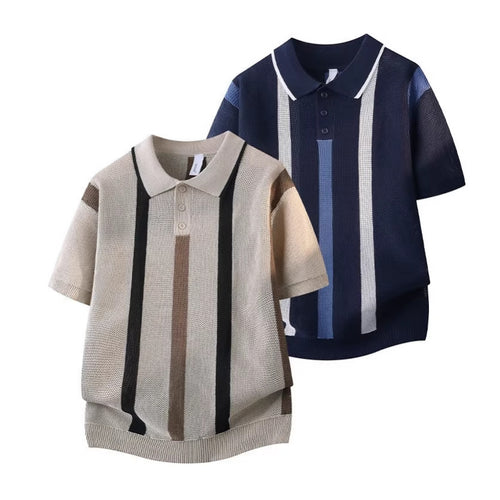 Herren Polo-Shirt mit kurzem Arm und Mesh-Struktur Echo Archive
