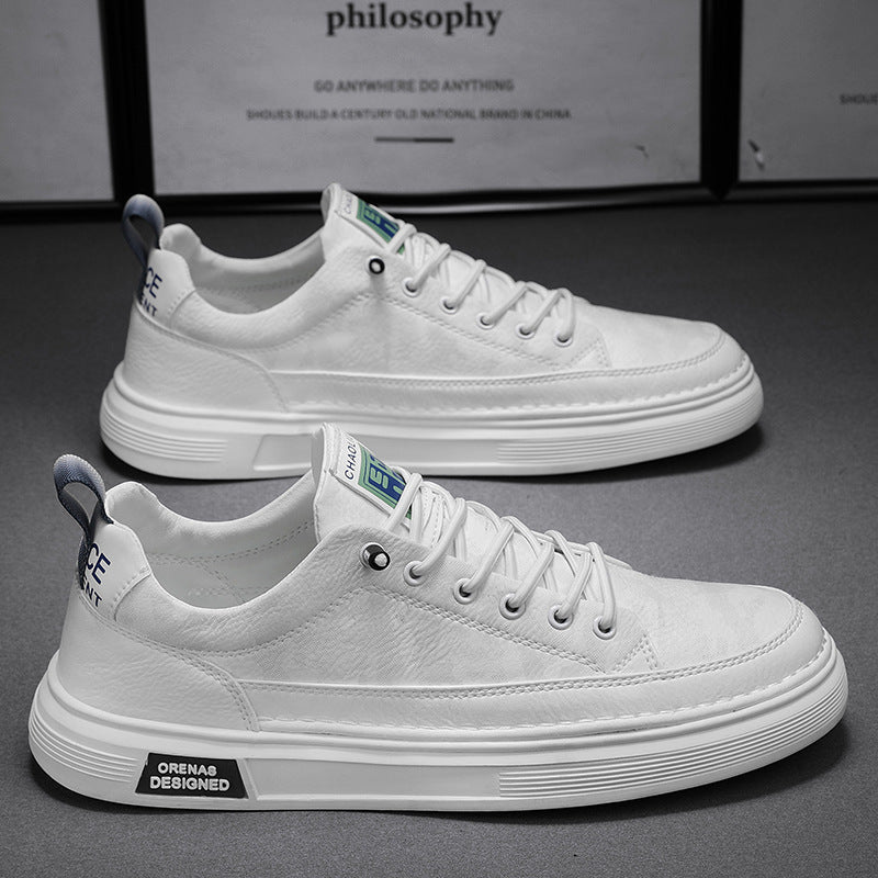 Herren Lederoptik-City-Sneaker mit gepolstertem Fersenkragen und langlebiger Plateau-Gummisohle Echo Archiv