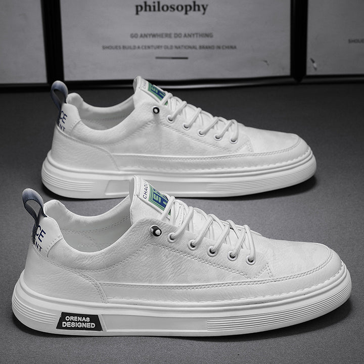 Herren Lederoptik-City-Sneaker mit gepolstertem Fersenkragen und langlebiger Plateau-Gummisohle Echo Archiv
