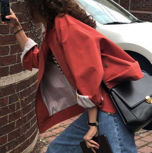 Damen Streetstyle Oversized Jacke Echoarchiv
