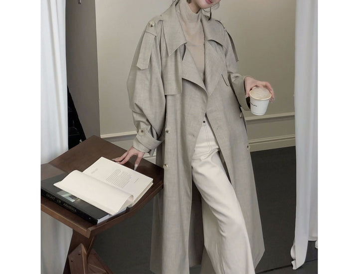 Damen Elegante und lässige Übergangsjacke mit kontrastierenden Ärmeln Echoarchiv
