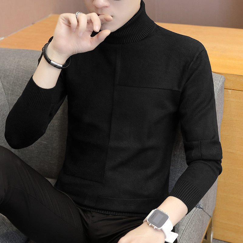 Herren Rollkragenpullover mit Strukturdesign Echoarchiv