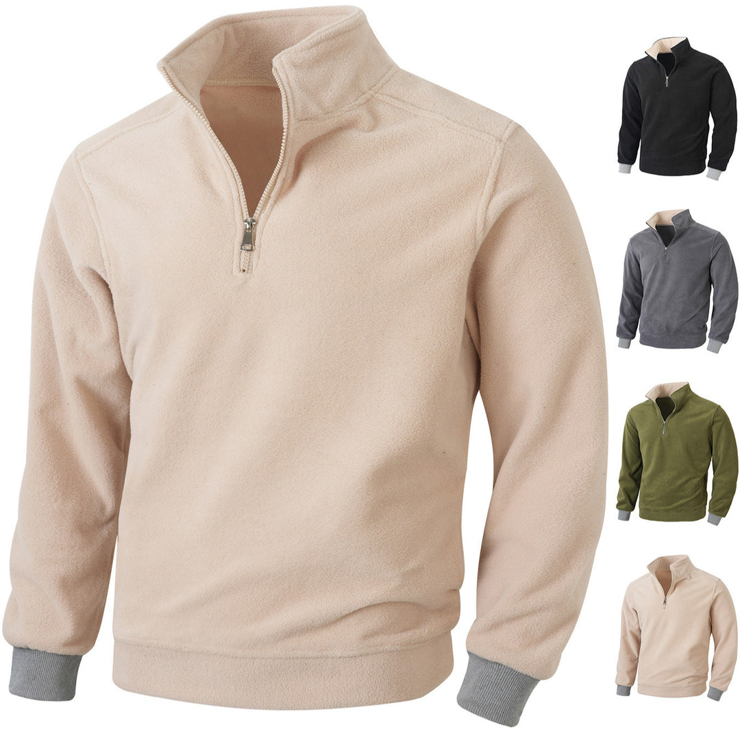 Herren Fleecejacke mit halblangem Reißverschluss Echoarchiv