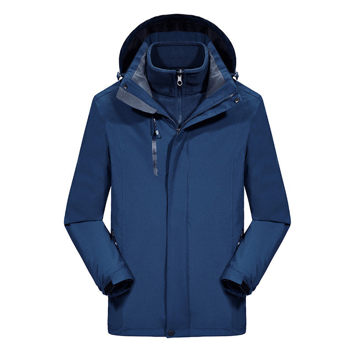 Herren Softshell-Parka mit herausnehmbarer Fleece-Innenjacke und verstellbarer Kapuze Echo Archiv