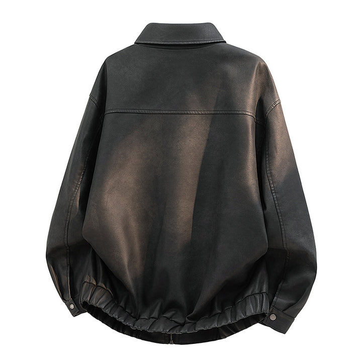 Herren Freizeit Lederjacke Echo Archiv