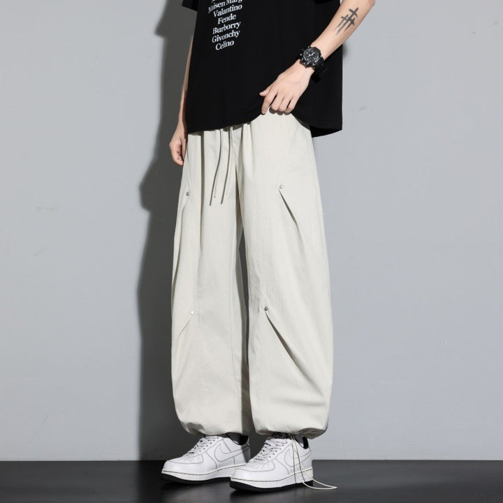 Damen Weite Lagen-Loungehose mit Cargo-Details & elastischem Tunnelzug Echoarchiv