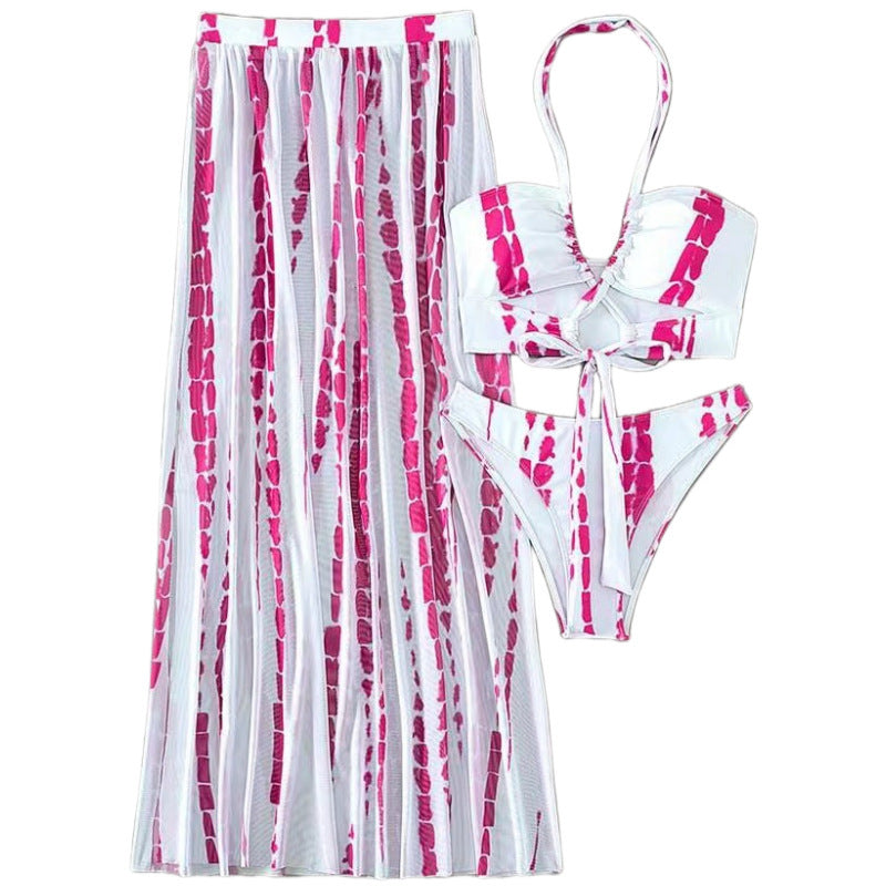 Damen Bikini-Set mit elegantem Maxirock und femininem Oberteil Echo Archiv