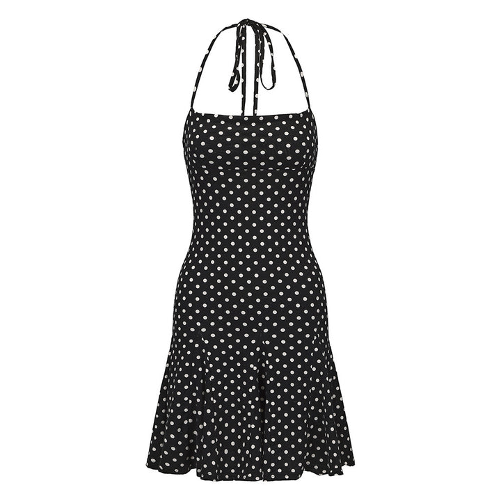 Damen Minikleid mit verspielt schwingendem Saum und zarten Punkten Echo Archiv