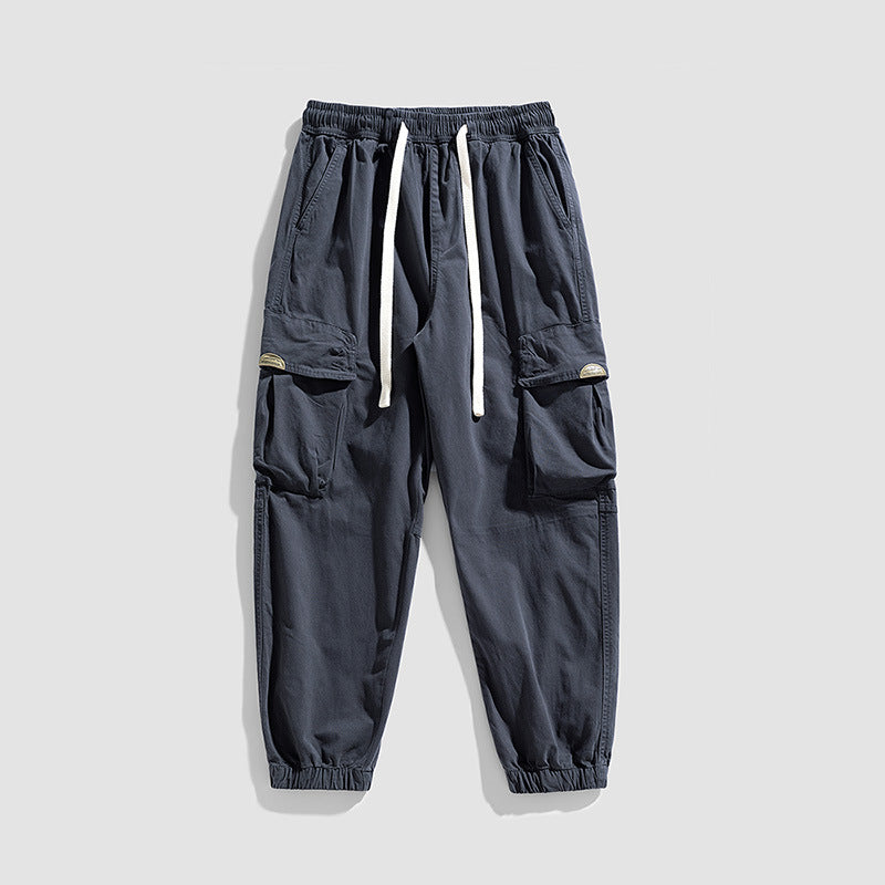 Herren Cargo-Jogger im Military-Style aus Baumwoll-Twill mit Tunnelzugbund und Mehrfachklappentaschen Echo Archiv
