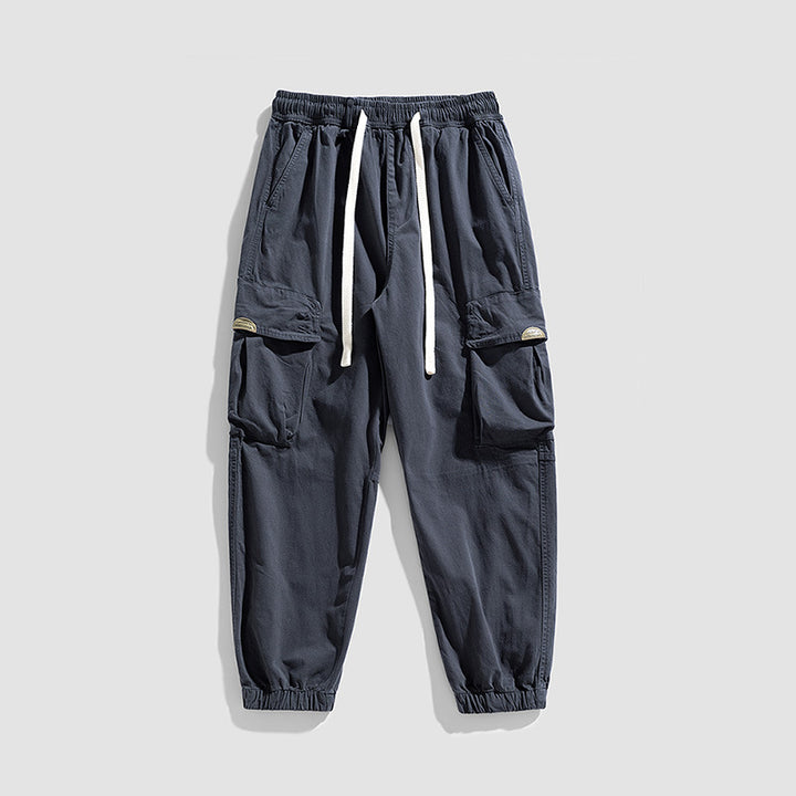 Herren Cargo-Jogger im Military-Style aus Baumwoll-Twill mit Tunnelzugbund und Mehrfachklappentaschen Echo Archiv