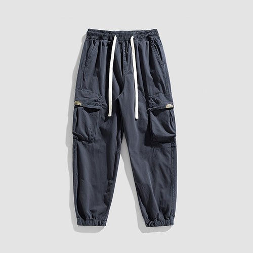 Herren Cargo-Jogger im Military-Style aus Baumwoll-Twill mit Tunnelzugbund und Mehrfachklappentaschen Echo Archiv